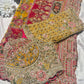 Luxury Multicolor Designer Saree with Heavy Hand Embroidery & Mirror Work