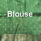 Green Banarasi Ho Silk Saree with Golden Floral Weaving