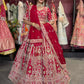Regal Red Zardozi Embroidered Bridal Lehenga with Dupatta