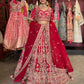 Regal Red Zardozi Embroidered Bridal Lehenga with Dupatta