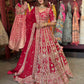 Regal Red Zardozi Embroidered Bridal Lehenga with Dupatta