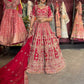 Regal Red Zardozi Embroidered Bridal Lehenga with Dupatta
