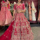 Regal Red Zardozi Embroidered Bridal Lehenga with Dupatta