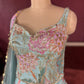 Pastel Aqua Lehenga with Floral Embroidered Blouse