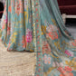 Pastel Green Lehenga with Floral Embroidered Blouse