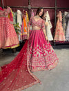 Rani Pink Bridal Lehenga with Royal Heritage Zari Embroidery