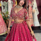 Rani Pink Bridal Lehenga with Royal Heritage Zari Embroidery
