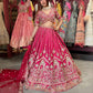 Rani Pink Bridal Lehenga with Royal Heritage Zari Embroidery