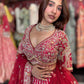 Rani Pink Bridal Lehenga with Royal Heritage Zari Embroidery