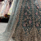 Teal Green Heavy Embroidered Net Lehenga with Designer Blouse