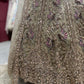 Gold Embroidered Net Lehenga with Full-Sleeve Designer Blouse