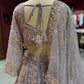 Lavender Embroidered Net Lehenga with Full-Sleeve Blouse