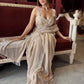 Gold Designer Sequin Drape Saree with Heavy Embroidered Blouse