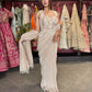 Gold Designer Sequin Drape Saree with Heavy Embroidered Blouse