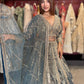Dusty Blue Heavy Embroidered Designer Lehenga with Dupatta