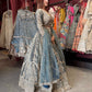 Dusty Blue Heavy Embroidered Designer Lehenga with Dupatta