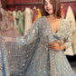 Powder Blue Gold Embroidered Designer Lehenga with Dupatta
