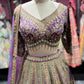 Royal Purple Zari Embroidered Lehenga With Designer Dupatta