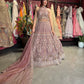 Dusty Mauve Heavy Embroidered Lehenga with Dupatta