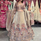 Champagne Gold Heritage Embroidered Designer Lehenga with Dupatta