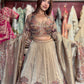 Champagne Gold Heritage Embroidered Designer Lehenga with Dupatta