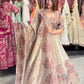 Champagne Gold Heritage Embroidered Designer Lehenga with Dupatta