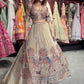 Champagne Gold Heritage Embroidered Designer Lehenga with Dupatta