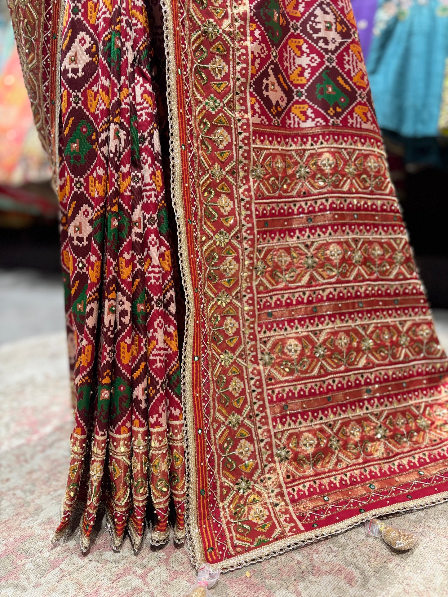 Royal Patola Silk Saree with Zari Woven Border