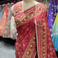 Royal Red Patola Silk Saree with Rich Zari Border Weave