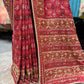 Royal Red Patola Silk Saree with Rich Zari Border Weave