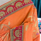 Orange Festive Embroidered Saree with Rich Designer Border