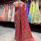 Royal Rani Patola Silk Saree with Zari & Ethnic Motifs