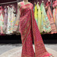 Royal Rani Patola Silk Saree with Zari & Ethnic Motifs