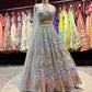 Multicolour Embroidered Grand Lehenga With Designer Blouse