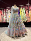 Multicolour Embroidered Grand Lehenga With Designer Blouse