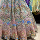 Multicolour Embroidered Grand Lehenga With Designer Blouse