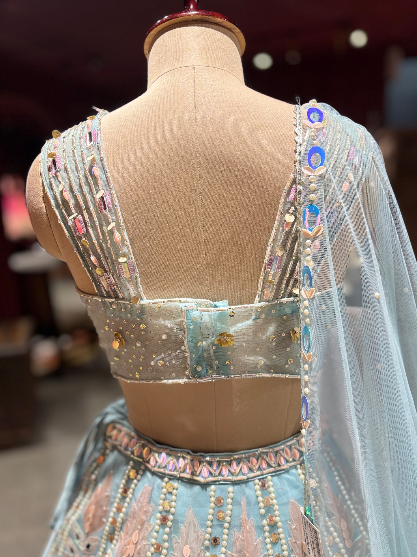 Multicolour Embroidered Grand Lehenga With Designer Blouse