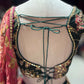 Emerald Green Floral Lehenga with Wine Printed Dupatta