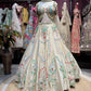 Ivory Multicolor Botanical Embroidered Lehenga Designer Blouse