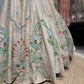 Ivory Multicolor Botanical Embroidered Lehenga Designer Blouse