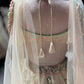 Ivory Multicolor Botanical Embroidered Lehenga Designer Blouse
