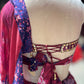 Wine Pink Floral Printed & Embellished Lehenga Set