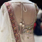 Ivory Botanical Embroidered Designer Lehenga Set With Designer Blouse