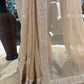 Champagne Beige Embroidered Saree with Delicate Work