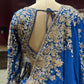 Royal Blue Zari Embroidered Designer Lehenga