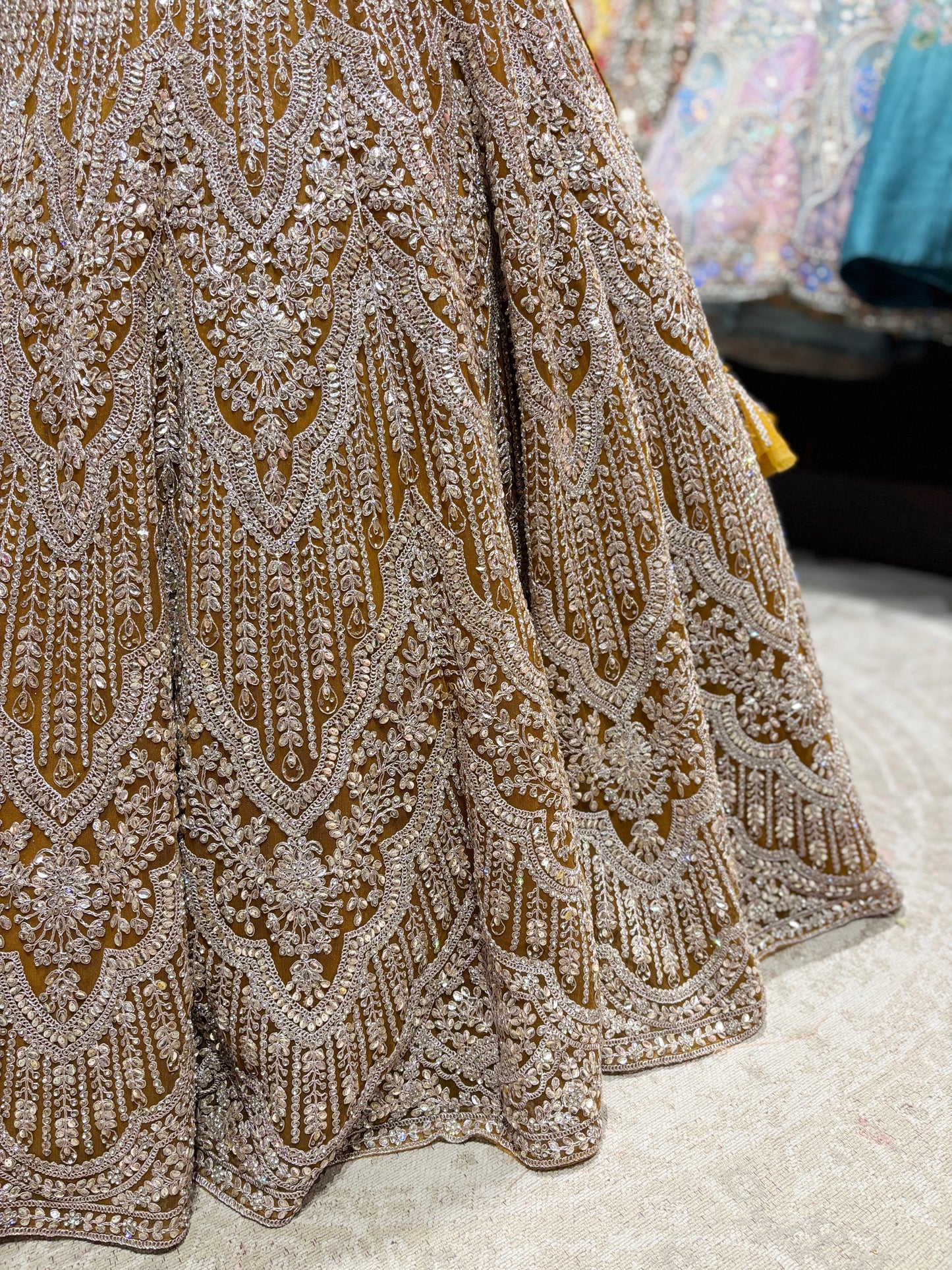 Yellow Heavy Embroidered Non Bridal Lehenga Choli with Dupatta