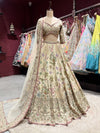 Ivory Multi-Color Embroidered Lehenga Choli with Dupatta
