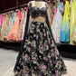 Black Floral Embroidered Designer Lehenga Choli with Dupatta