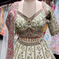 Ivory Pink Heavy Embroidered Lehenga Choli with Dupatta