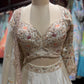 Ivory Gold Embroidered Lehenga With Floral & Bird Motifs